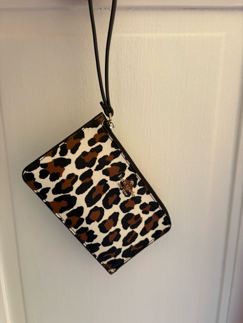 Kate Spade Leopard Print Wristlet Pouch
